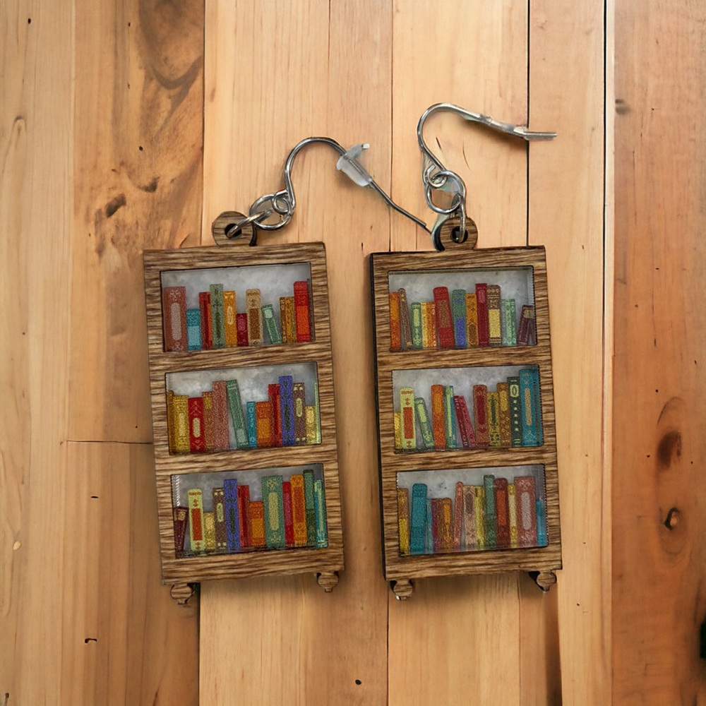 Bookcase Earrings